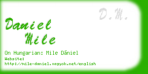 daniel mile business card